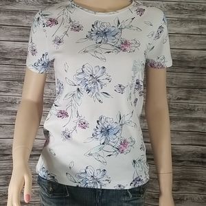 NEW Croft & Barrow The Classic Floral Tee SZ PXS